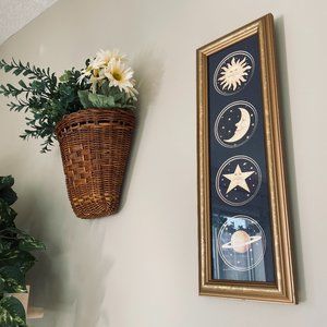 celestial framed wall art hanging
